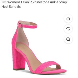 INC's gorgeous pink heel.  Lexini 2 with ankle strap! Sz 10.5​​​​
